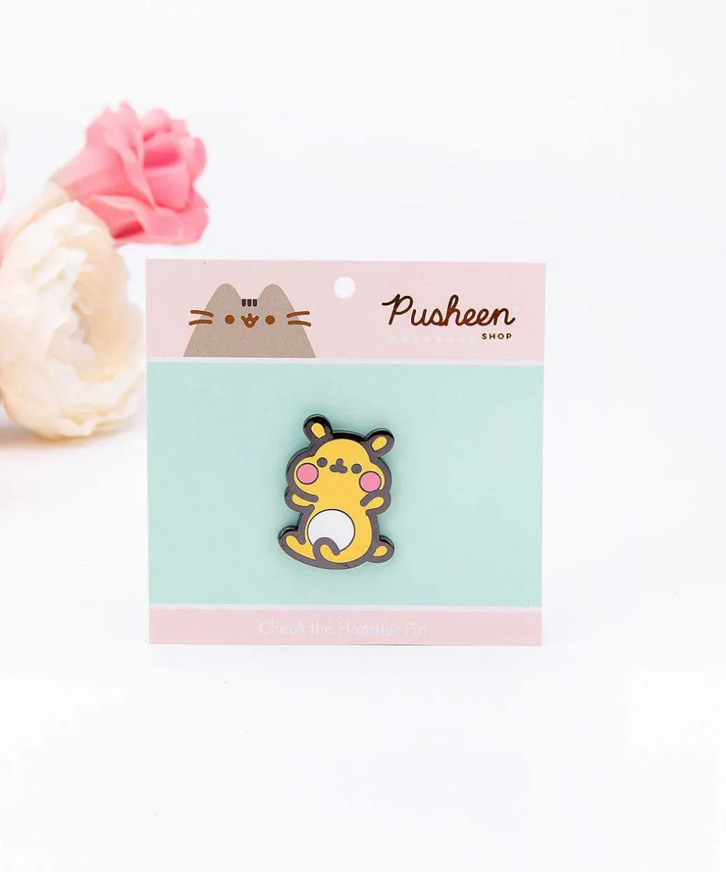 Pins, Patches & Keychains^JinSheu Cheek The Hamster Pin