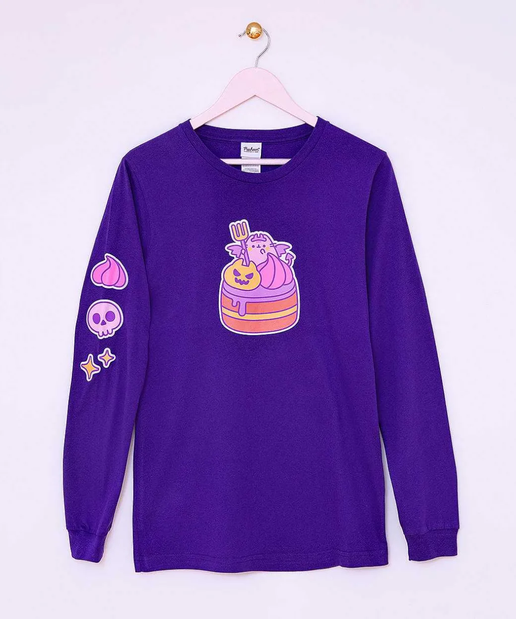 Guys & Unisex^ACDC Devil'S Food Cake Pusheen Long-Sleeve Unisex Tee