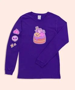 Guys & Unisex^ACDC Devil'S Food Cake Pusheen Long-Sleeve Unisex Tee