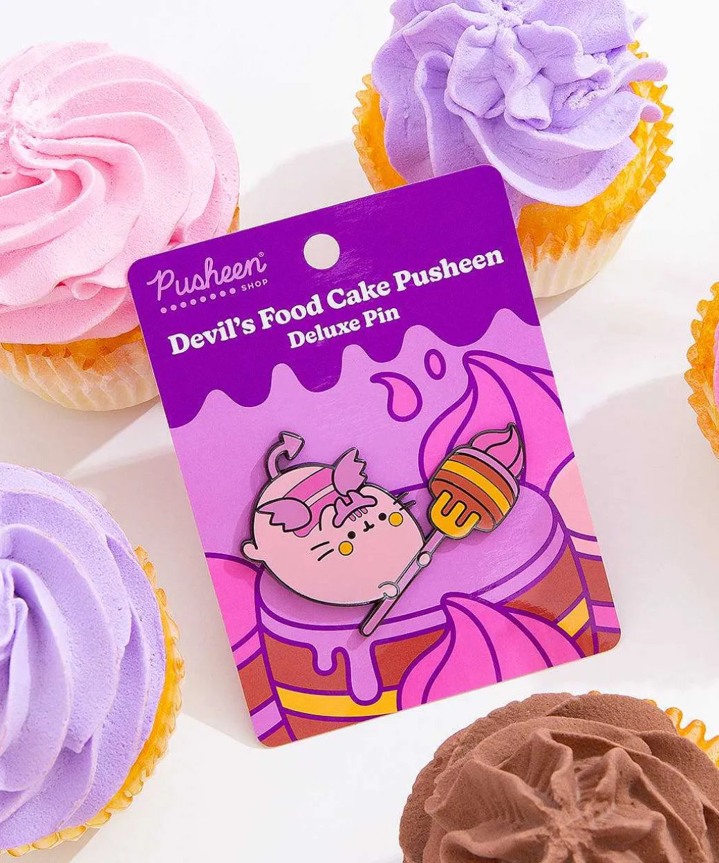Pins, Patches & Keychains^JinSheu Devil'S Food Cake Pusheen Deluxe Pin