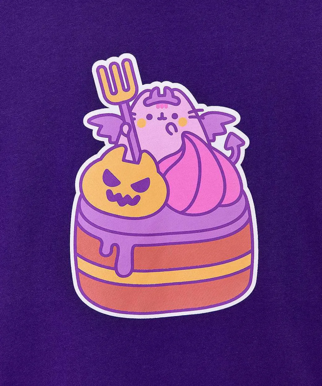 Guys & Unisex^ACDC Devil'S Food Cake Pusheen Long-Sleeve Unisex Tee
