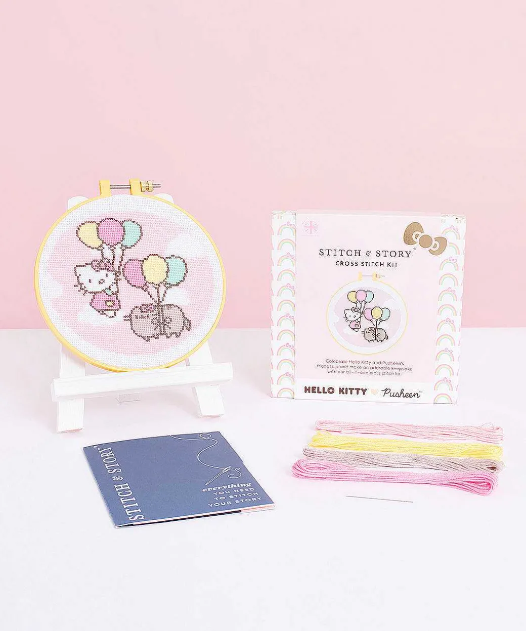Crafts & Games^Stitch & Story Hello Kitty® X Pusheen® Cross-Stitch Kit