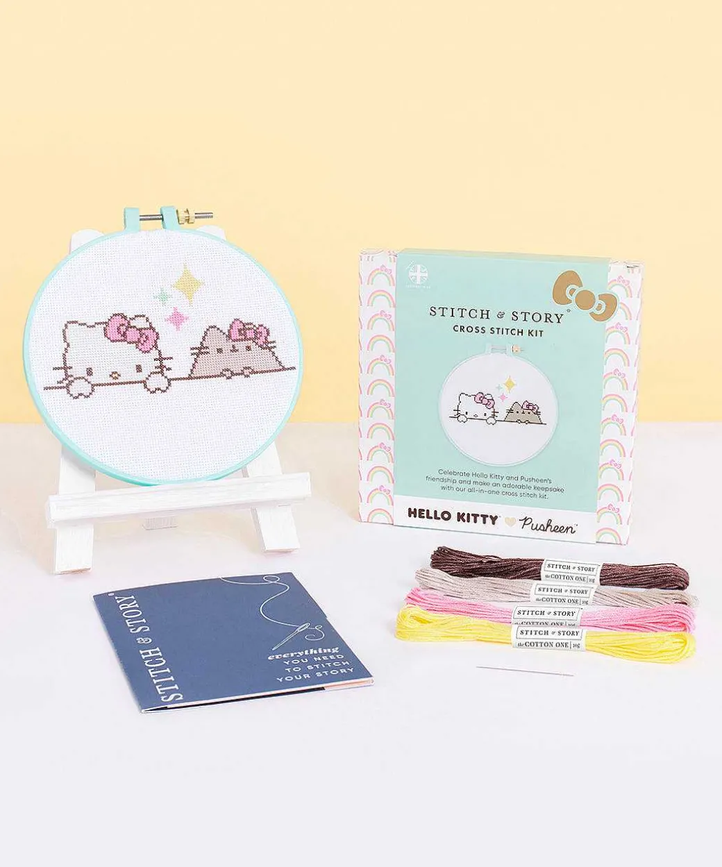 Crafts & Games^Stitch & Story Hello Kitty® X Pusheen® Cross-Stitch Kit