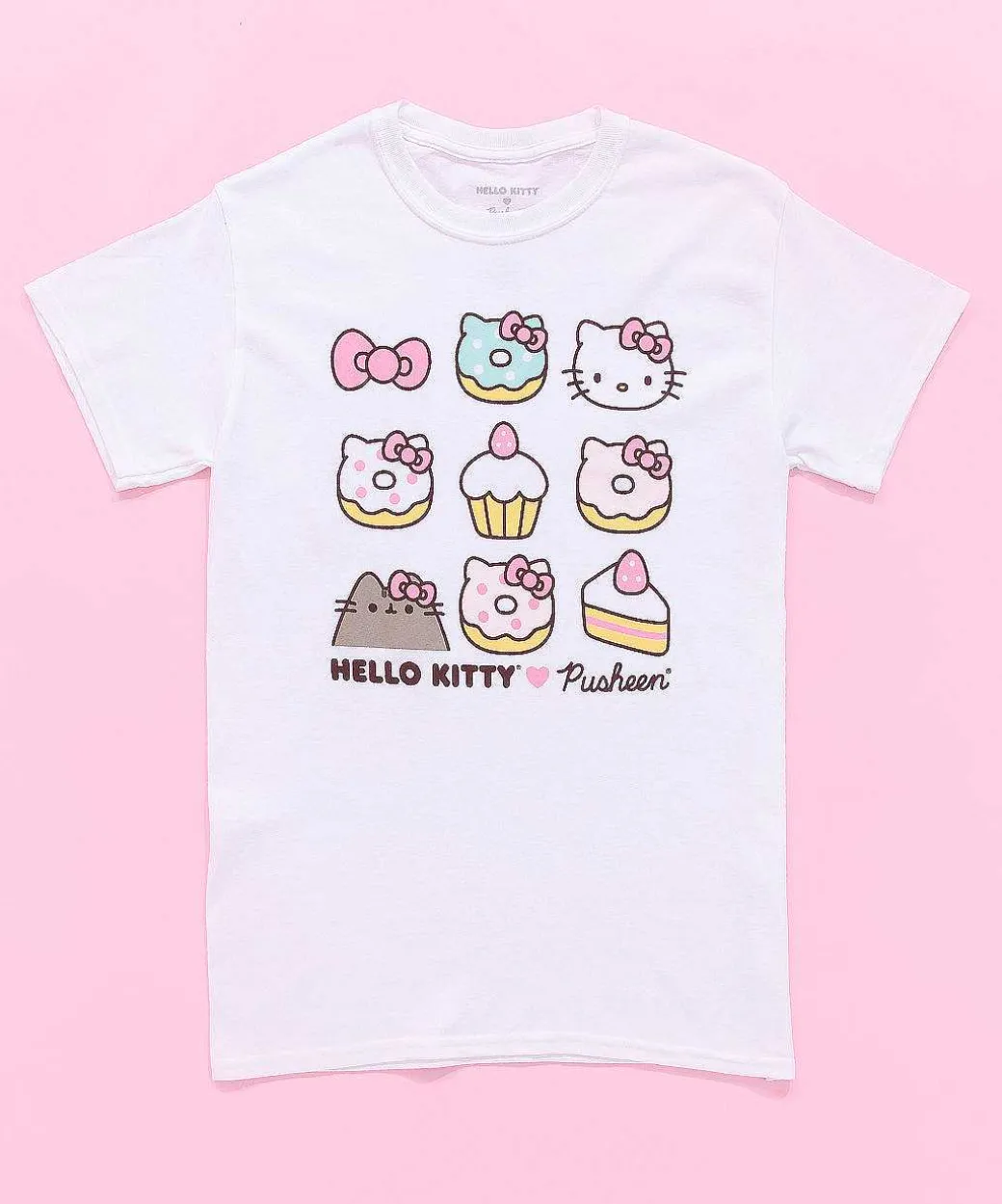 Ladies^Hybrid Hello Kitty® X Pusheen® Ladies Tee