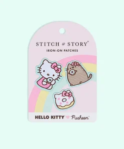 Pins, Patches & Keychains^Stitch & Story Hello Kitty® X Pusheen® Patch Set