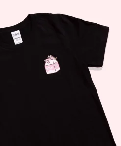 Guys & Unisex^ACDC Pusheen Strawberry Milk Sips Unisex Tee