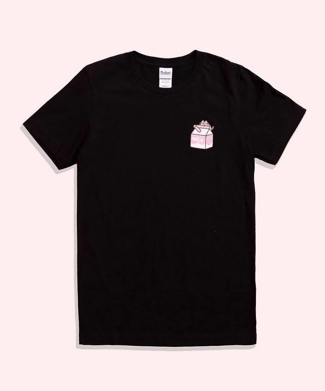 Guys & Unisex^ACDC Pusheen Strawberry Milk Sips Unisex Tee